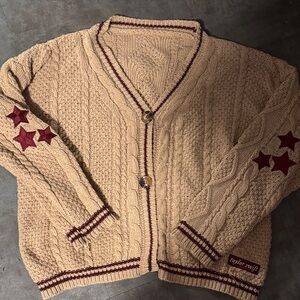 2020 beige Taylor swift holiday cardigan